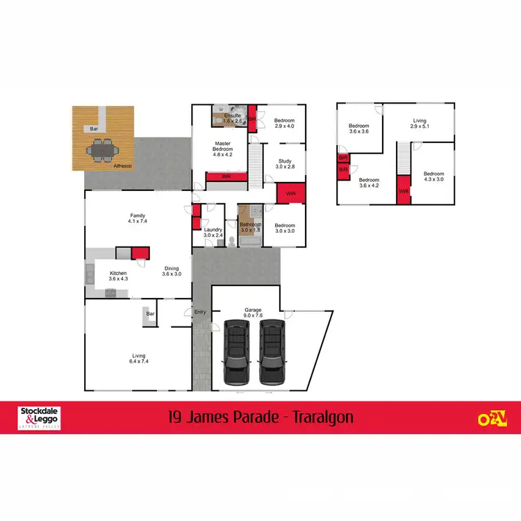 Floorplan of Homely house listing, 19 James Parade, Traralgon VIC 3844