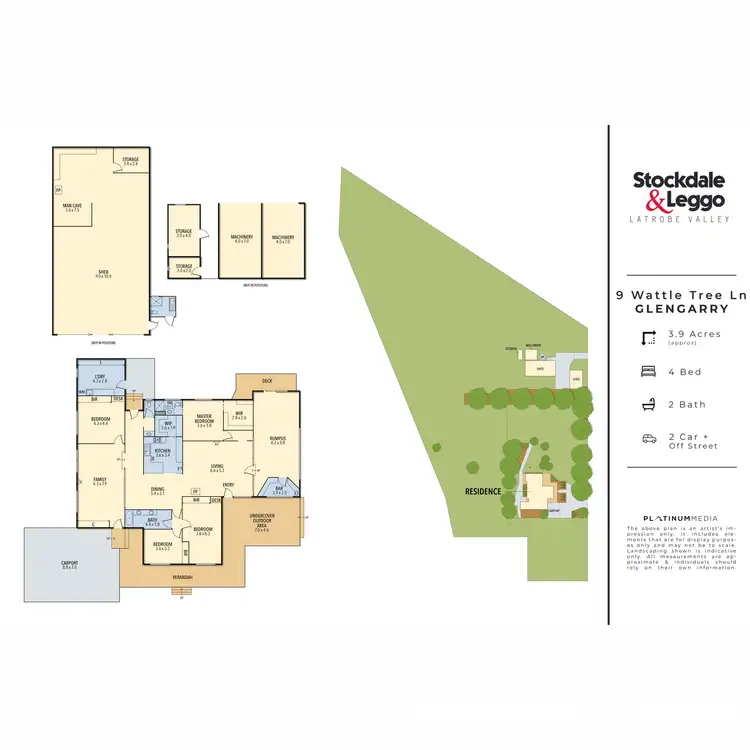 Floorplan of Homely house listing, 9 Wattle Tree Lane, Glengarry VIC 3854
