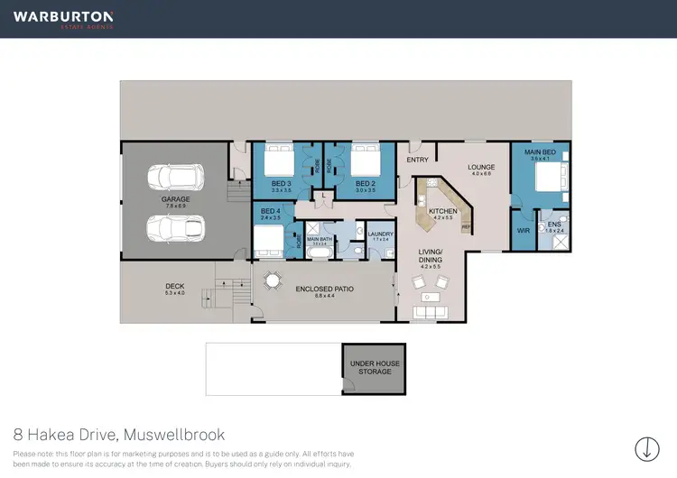 Floorplan of Homely house listing, 8 Hakea Drive, Muswellbrook NSW 2333