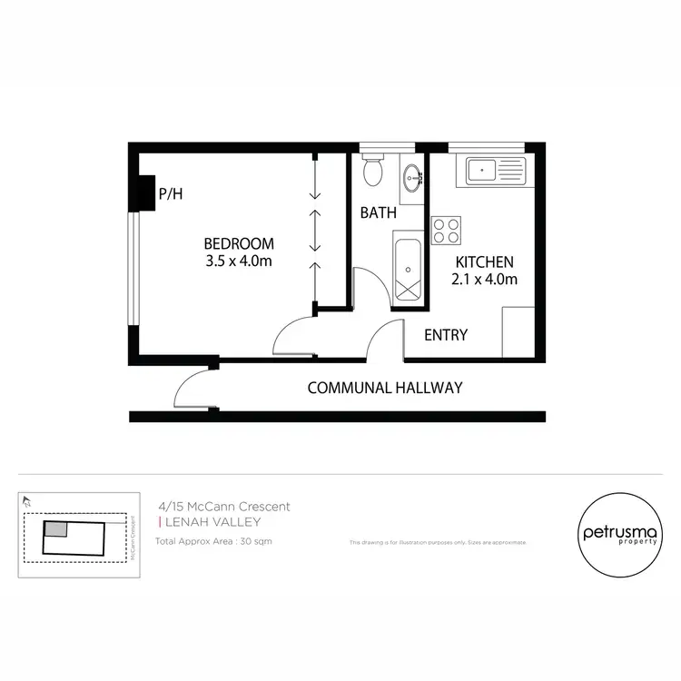 Floorplan of Homely apartment listing, 4/15 McCann Crescent, Lenah Valley TAS 7008