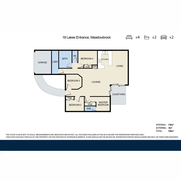 Floorplan of Homely house listing, 19 Lakes Entrance, Meadowbrook QLD 4131