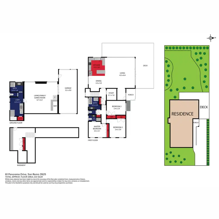 Floorplan of Homely house listing, 61 Panorama Drive, San Remo VIC 3925