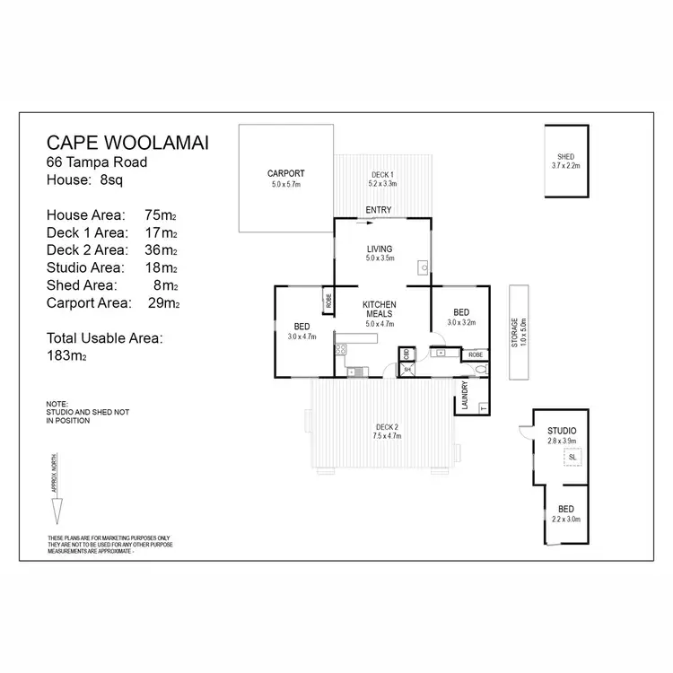 Floorplan of Homely house listing, 66 Tampa Road, Cape Woolamai VIC 3925