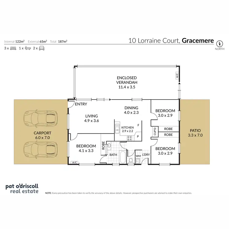 Floorplan of Homely house listing, 10 Lorraine Court, Gracemere QLD 4702
