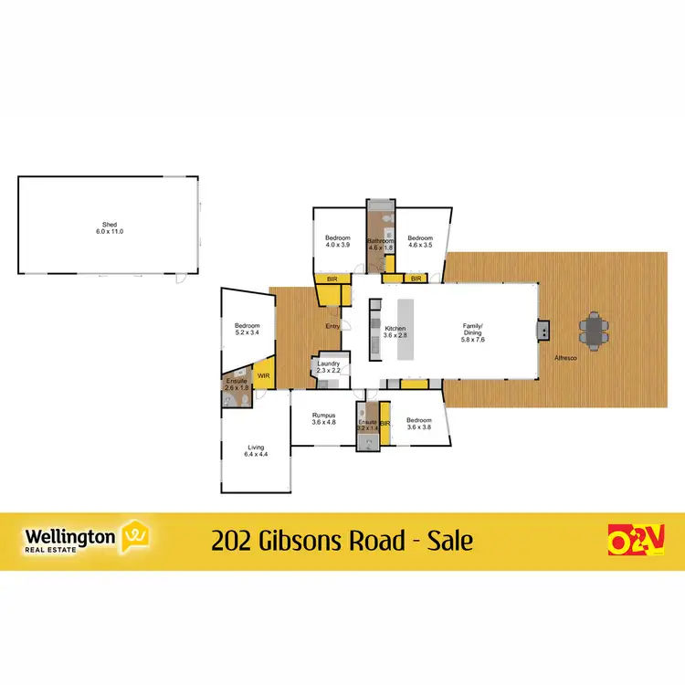 Floorplan of Homely rural property listing, 202 Gibsons Road, Sale VIC 3850