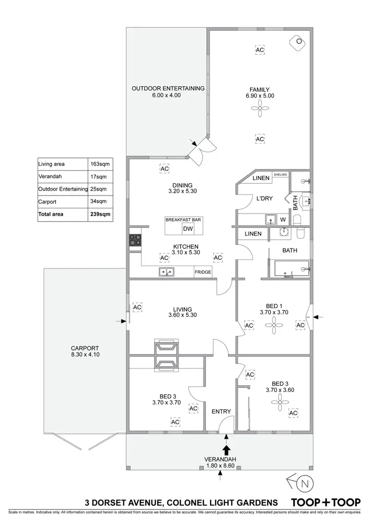 Floorplan of Homely house listing, 3 Dorset Avenue, Colonel Light Gardens SA 5041