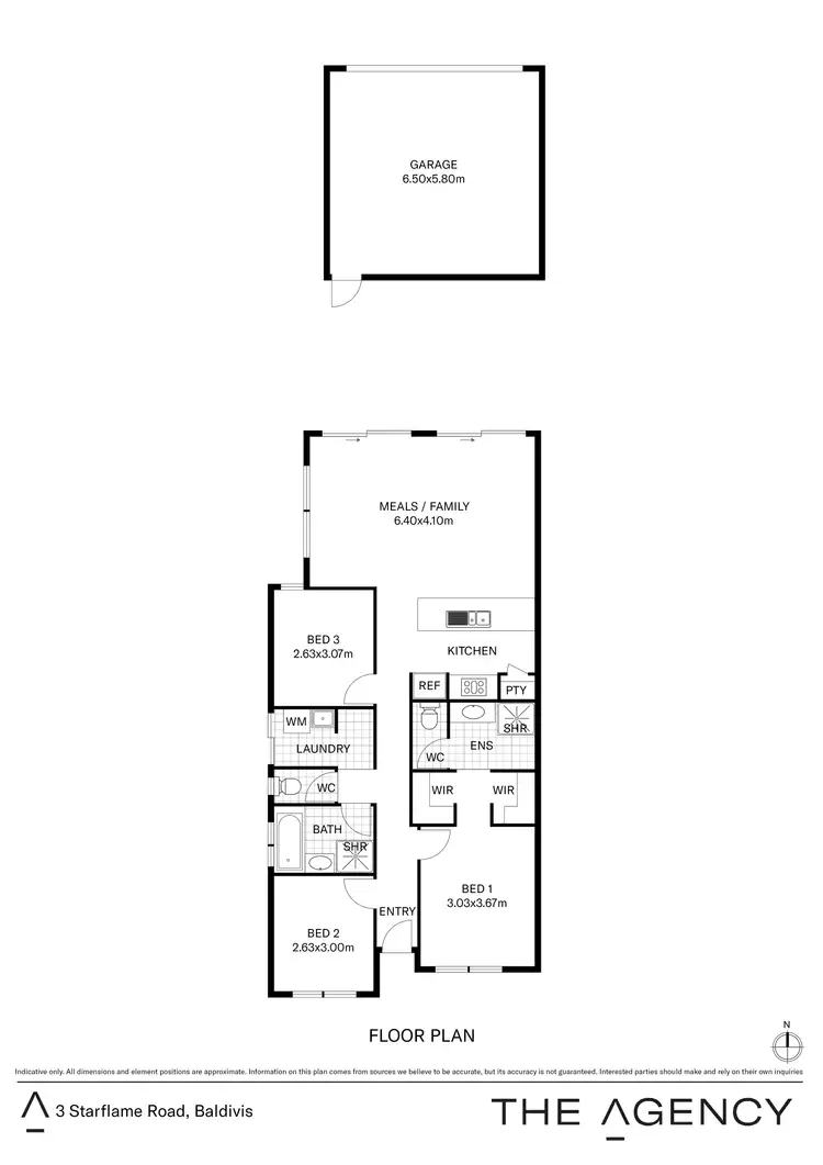 Floorplan of Homely house listing, 3 Starflame Road, Baldivis WA 6171