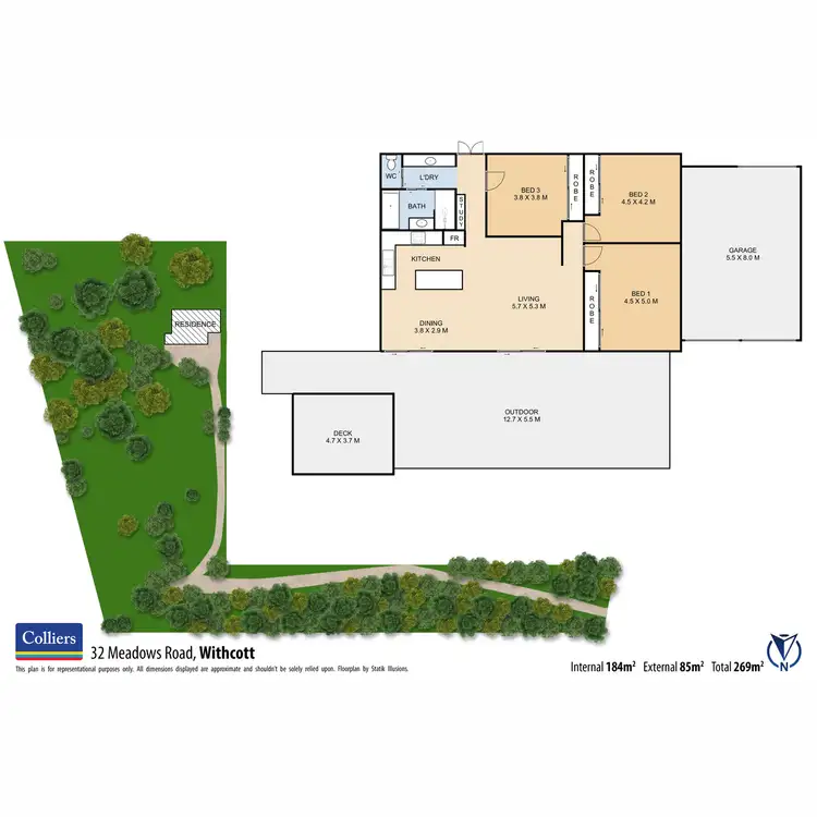 Floorplan of Homely house listing, 32 Meadows Road, Withcott QLD 4352