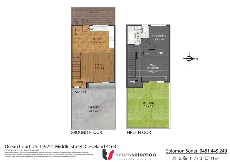 Floorplan of Homely townhouse listing, 9/221 Middle Street, Cleveland QLD 4163