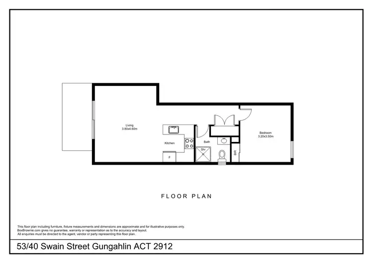 Floorplan of Homely apartment listing, 53/40 Swain Street, Gungahlin ACT 2912