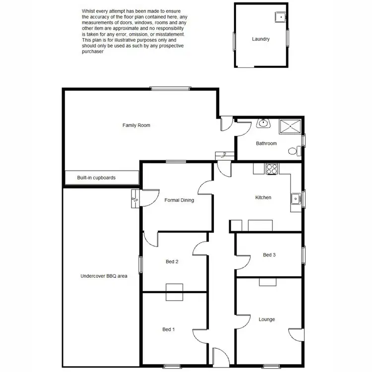 Floorplan of Homely house listing, 20 Seventh Street, Quorn SA 5433