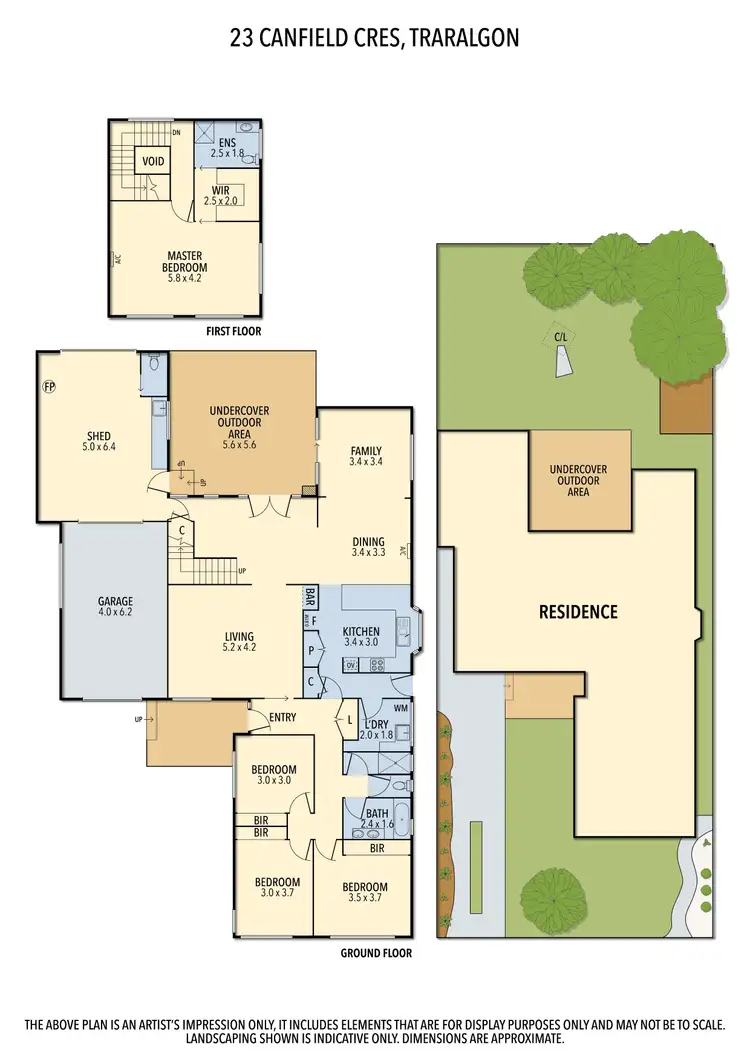 Floorplan of Homely house listing, 23 Canfield Crescent, Traralgon VIC 3844