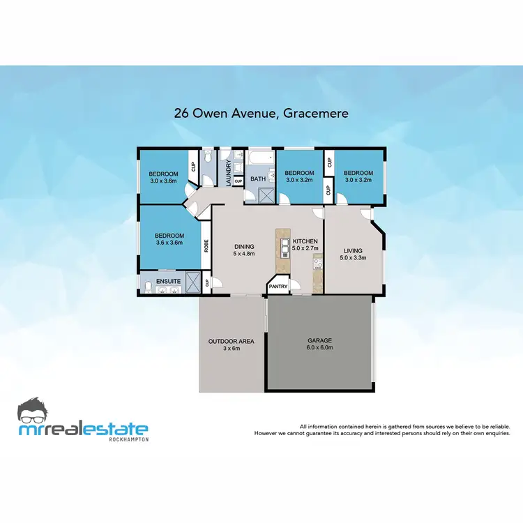 Floorplan of Homely house listing, 26 Owen Avenue, Gracemere QLD 4702