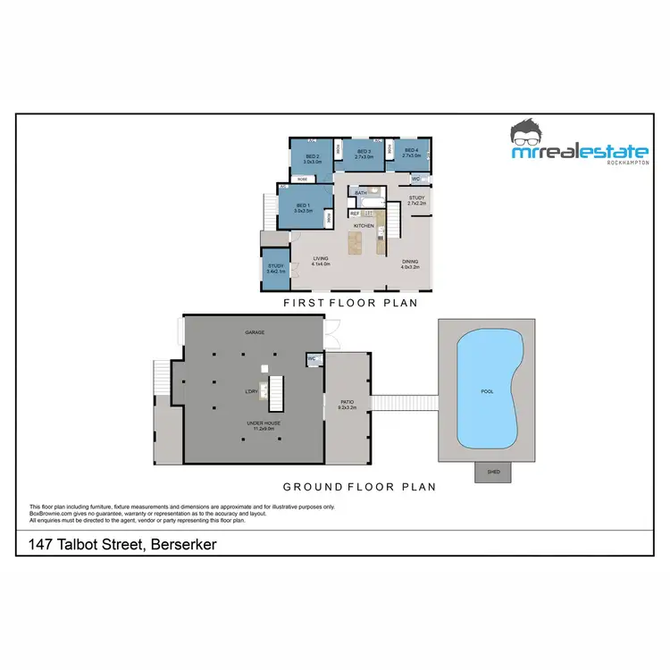 Floorplan of Homely house listing, 147 Talbot Street, Berserker QLD 4701