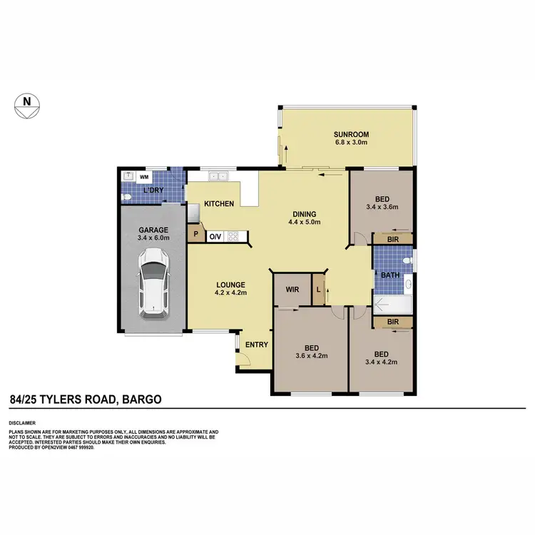 Floorplan of Homely villa listing, 84/25 Tylers Road, Bargo NSW 2574