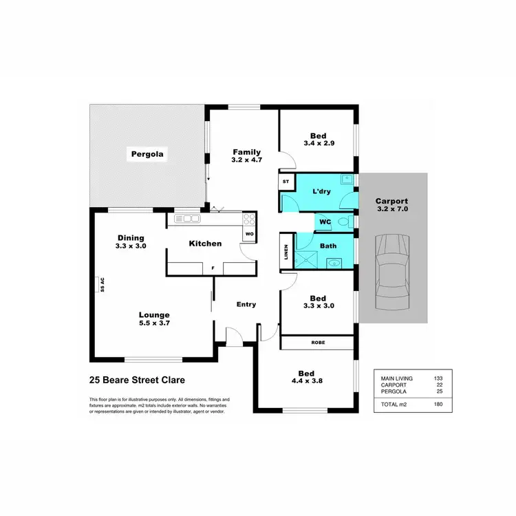 Floorplan of Homely house listing, 25 Beare Street, Clare SA 5453
