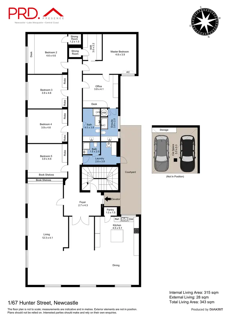 Floorplan of Homely apartment listing, 1/67 Hunter Street, Newcastle NSW 2300