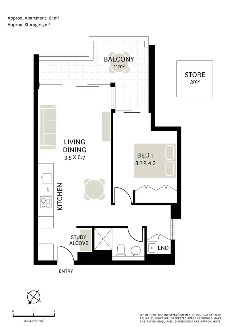 Floorplan of Homely apartment listing, 409/1 Cullen Close, Forest Lodge NSW 2037