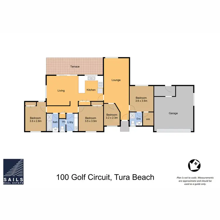 Floorplan of Homely house listing, 100 Golf Circuit, Tura Beach NSW 2548