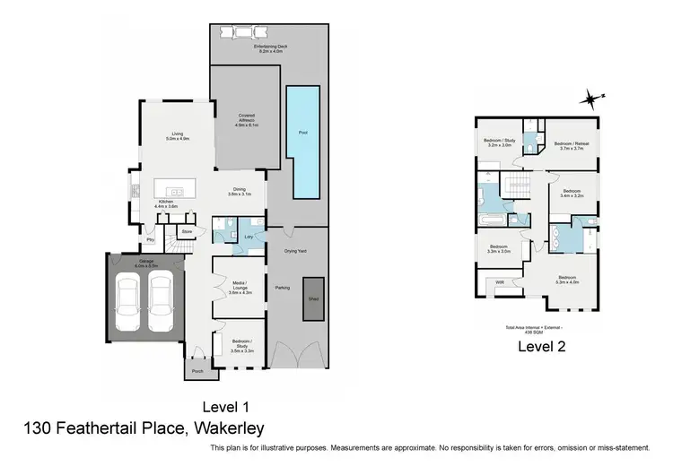 Floorplan of Homely house listing, 130 Feathertail Place, Wakerley QLD 4154