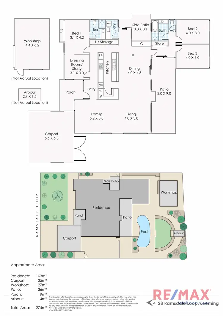 Floorplan of Homely house listing, 28 Ramsdale Loop, Leeming WA 6149