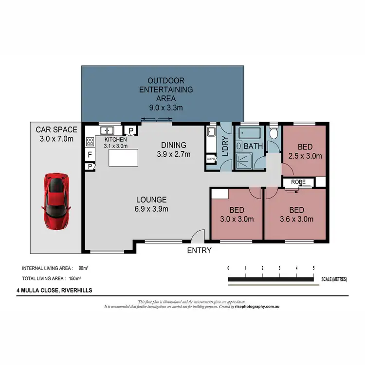 Floorplan of Homely house listing, 4 Mulla Close, Riverhills QLD 4074