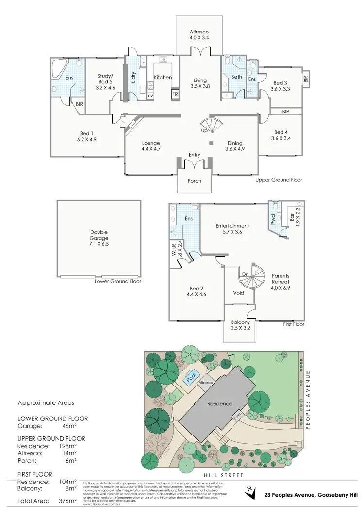 Floorplan of Homely house listing, 23 Peoples Avenue, Gooseberry Hill WA 6076