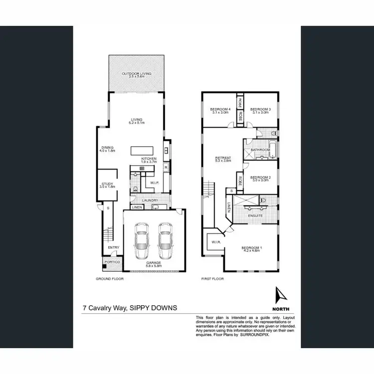 Floorplan of Homely house listing, 7 Cavalry Way, Sippy Downs QLD 4556