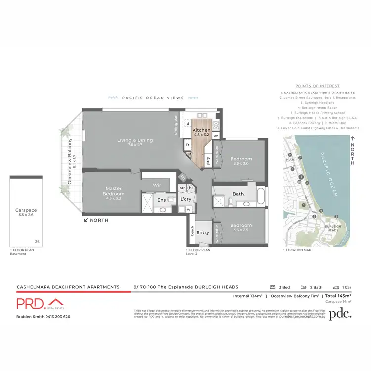 Floorplan of Homely apartment listing, 9/170-180 The Esplanade, Burleigh Heads QLD 4220