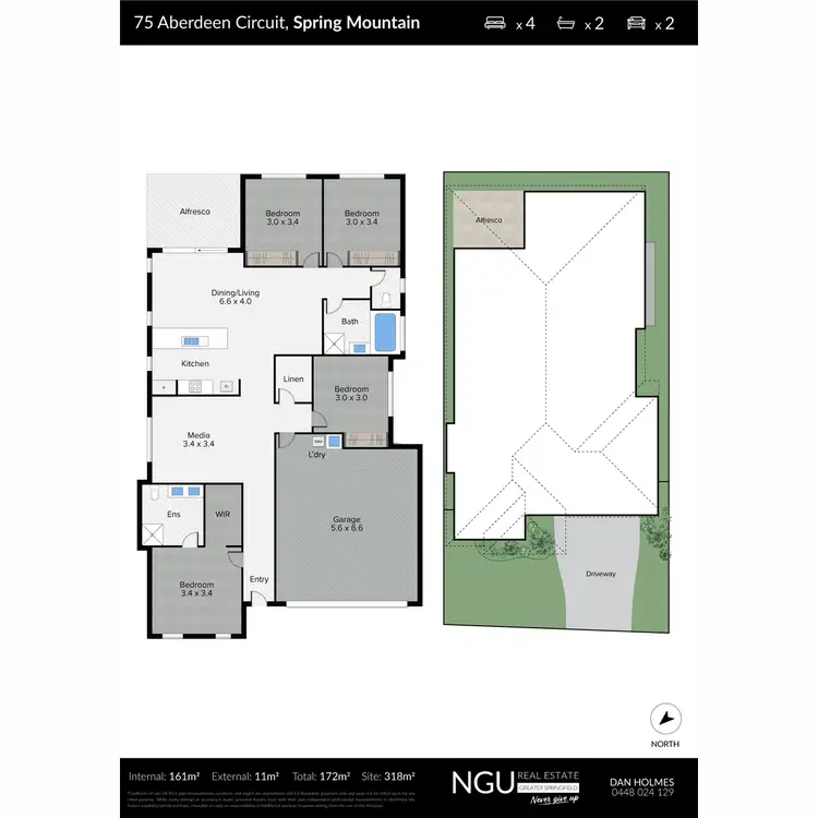Floorplan of Homely house listing, 75 Aberdeen Circuit, Spring Mountain QLD 4300