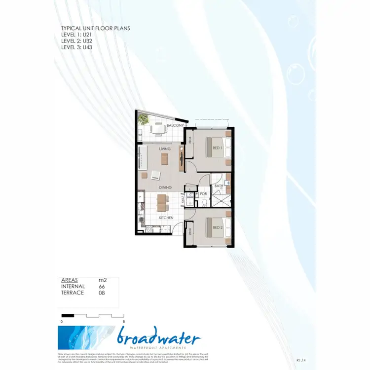 Floorplan of Homely unit listing, 21/101 Birtinya Boulevard, Birtinya QLD 4575