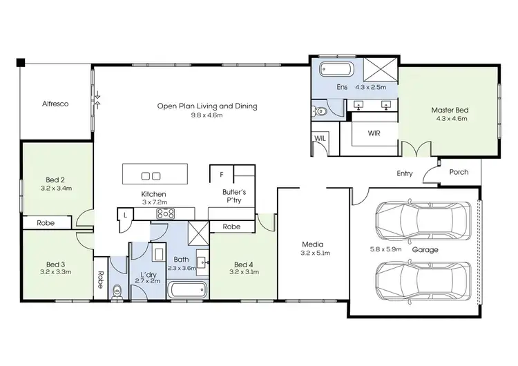 Floorplan of Homely house listing, 16 Leslie Crescent, Baringa QLD 4551