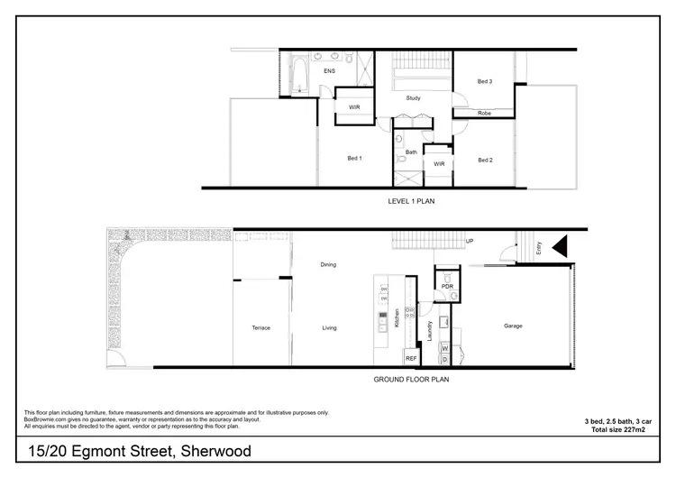 Floorplan of Homely townhouse listing, 15/20 Egmont Street, Sherwood QLD 4075