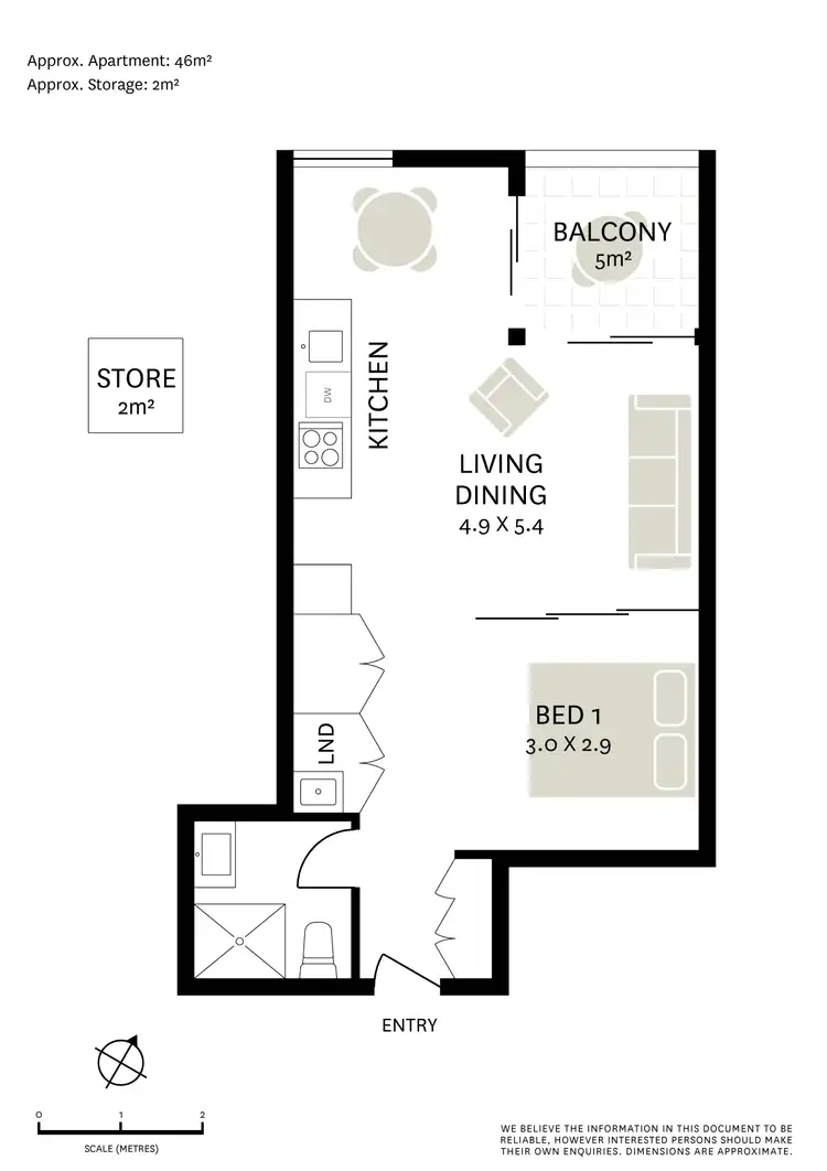 Floorplan of Homely apartment listing, 2502/7 Scotsman Street, Forest Lodge NSW 2037