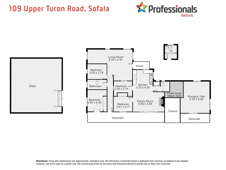 Floorplan of Homely house listing, 109 Upper Turon Road, Sofala NSW 2795