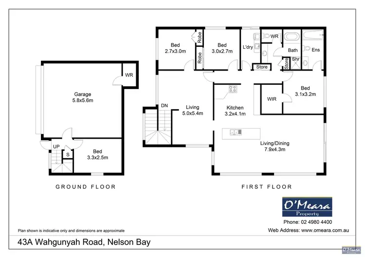 Floorplan of Homely house listing, 43A Wahgunyah Road, Nelson Bay NSW 2315