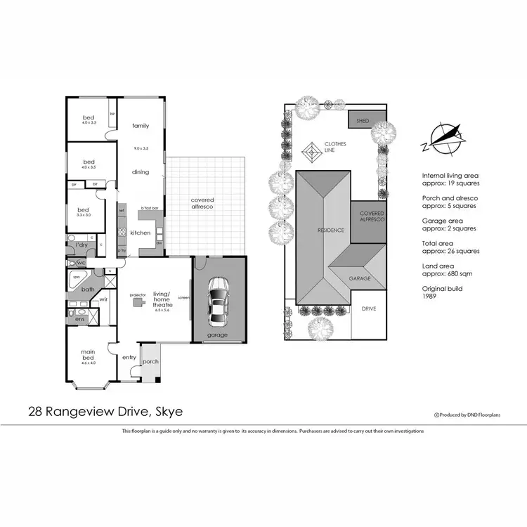 Floorplan of Homely house listing, 28 Rangeview Drive, Skye VIC 3977
