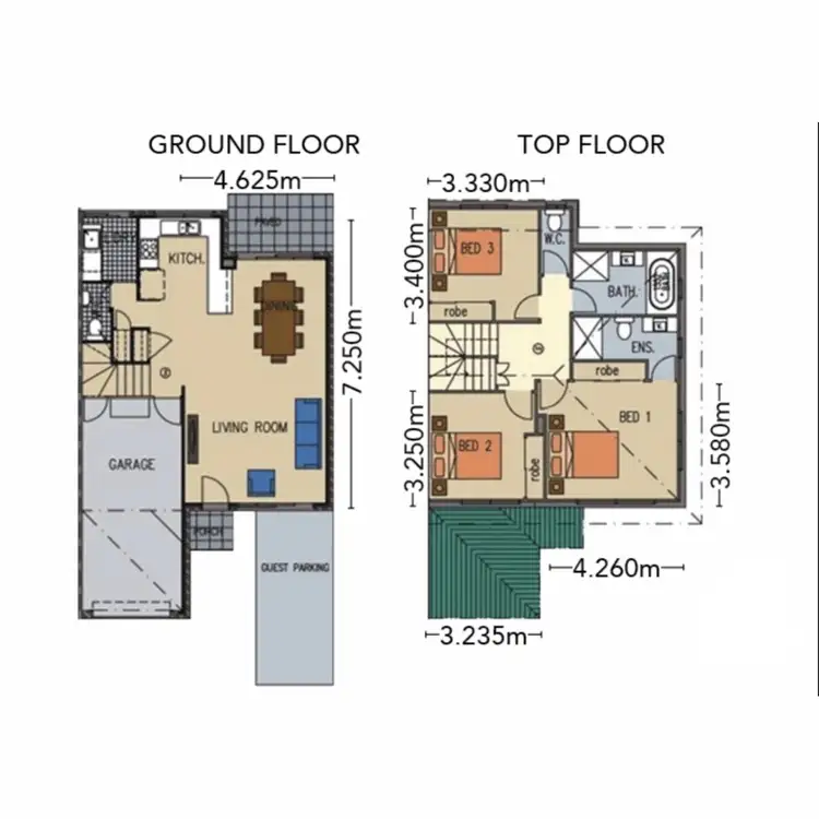Floorplan of Homely townhouse listing, 3/698 - 700 Kingston Road, Loganlea QLD 4131