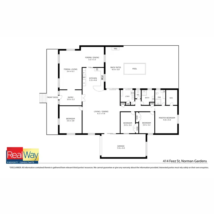 Floorplan of Homely house listing, 414 Feez Street, Norman Gardens QLD 4701