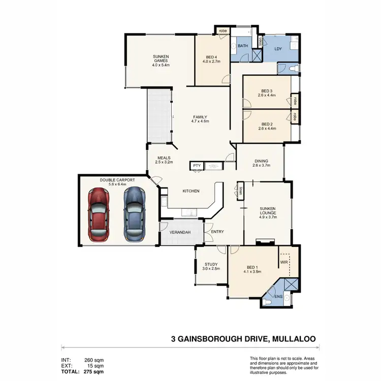 Floorplan of Homely house listing, 3 Gainsborough Way, Mullaloo WA 6027