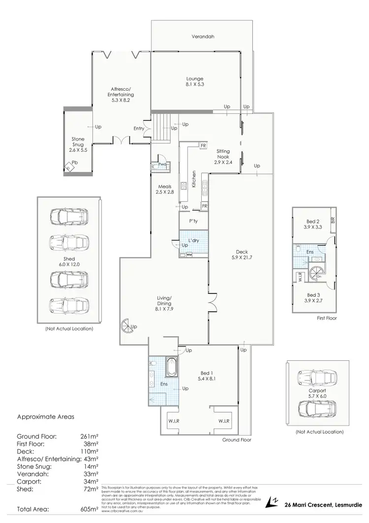 Floorplan of Homely house listing, 26 Marri Crescent, Lesmurdie WA 6076