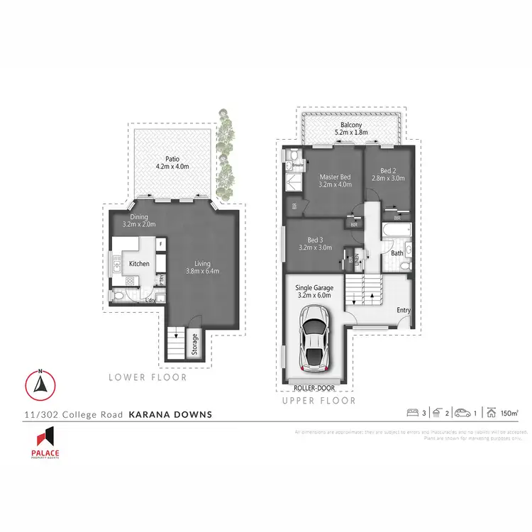 Floorplan of Homely unit listing, 11/302 College Road, Karana Downs QLD 4306