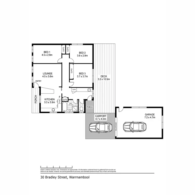 Floorplan of Homely house listing, 30 Bradley Street, Warrnambool VIC 3280