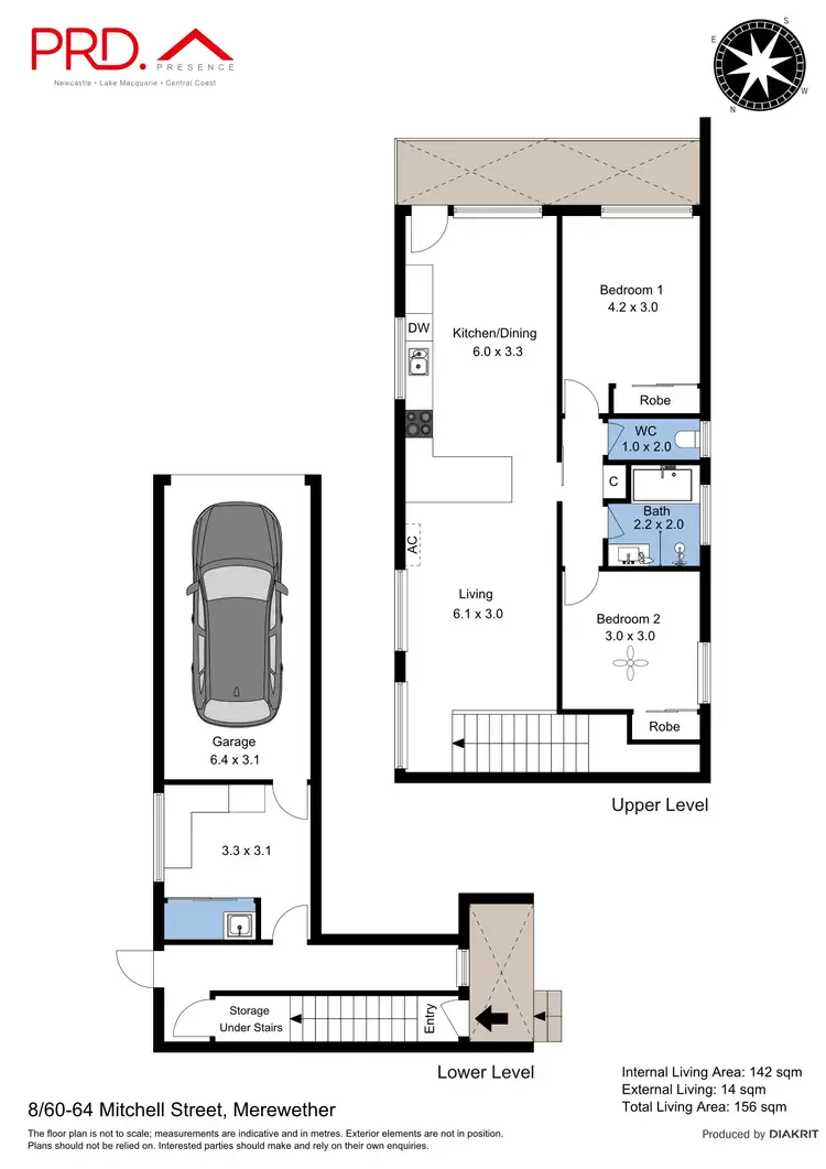 Floorplan of Homely unit listing, 8/60-64 Mitchell Street, Merewether NSW 2291