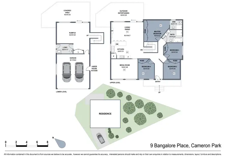Floorplan of Homely house listing, 9 Bangalore Place, Cameron Park NSW 2285