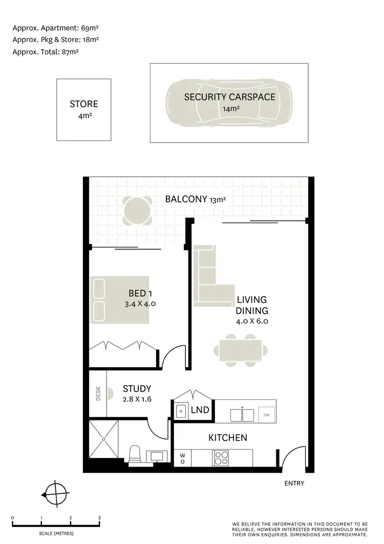 Floorplan of Homely apartment listing, 26/68 Sir John Young Crescent, Woolloomooloo NSW 2011