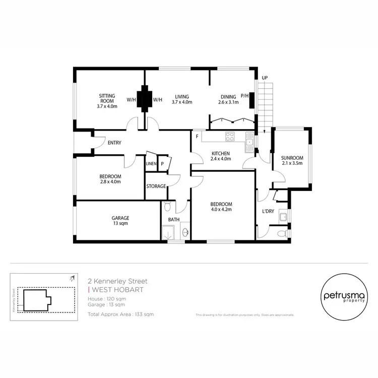 Floorplan of Homely house listing, 2 Kennerley Street, West Hobart TAS 7000