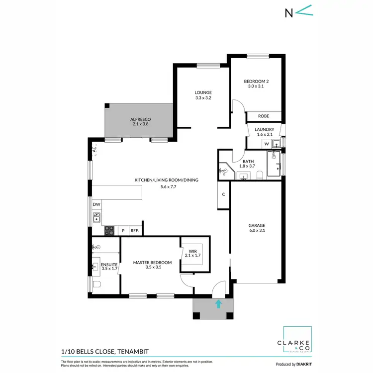 Floorplan of Homely house listing, 1/10 Bells Close, Tenambit NSW 2323