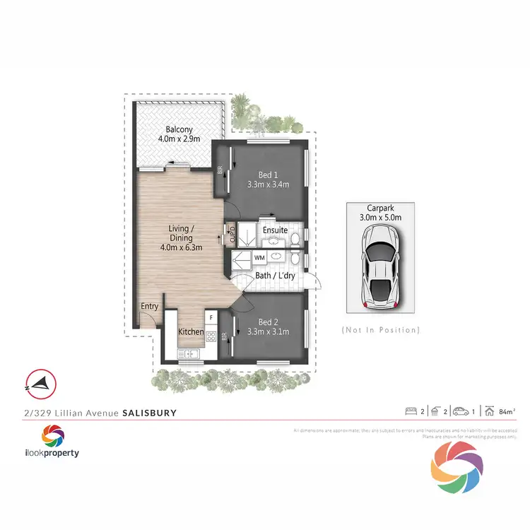 Floorplan of Homely apartment listing, 2/329 Lillian Avenue, Salisbury QLD 4107