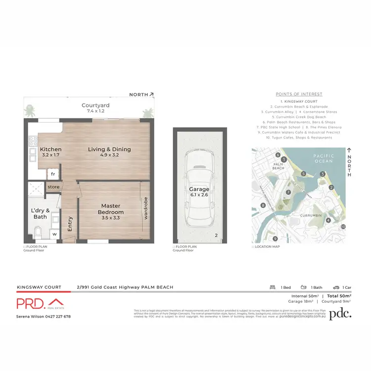 Floorplan of Homely unit listing, 2/991 Gold Coast Highway, Palm Beach QLD 4221